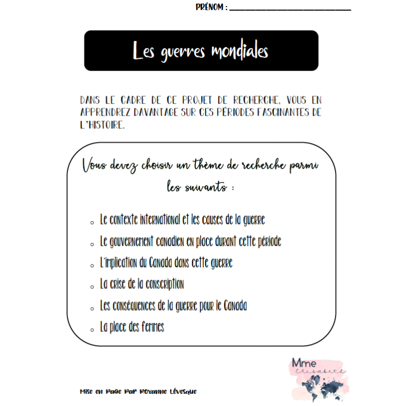 Les Guerres mondiales