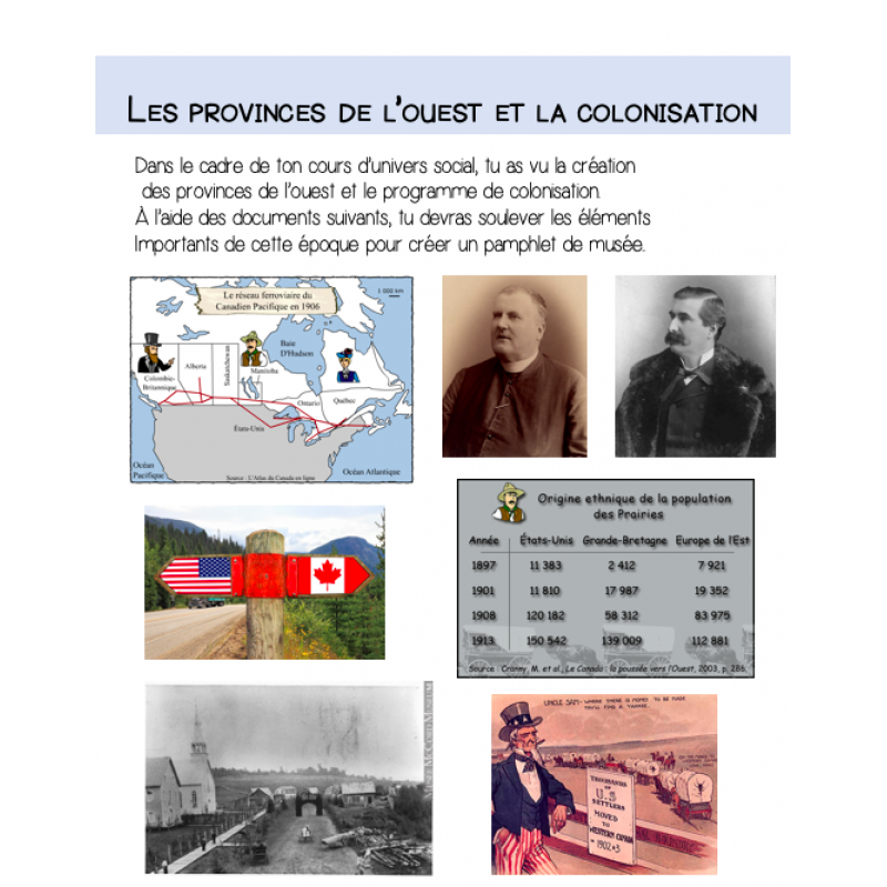 Les provinces de l'ouest