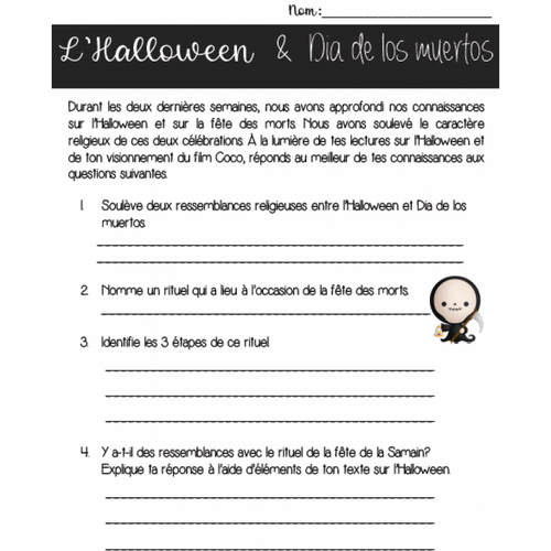 L'Halloween et Dia de los muertos