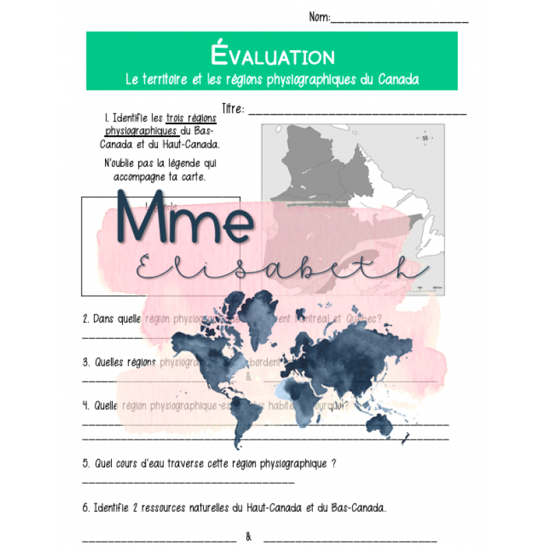 Les régions physiographiques