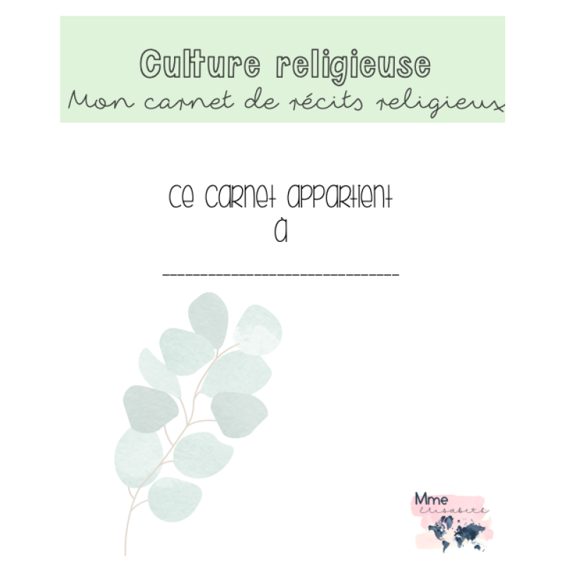 Carnet de récits religieux