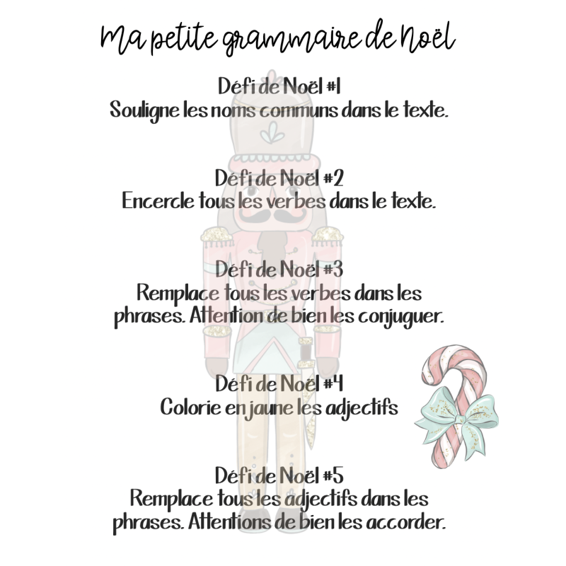 Ma grammaire de Noël