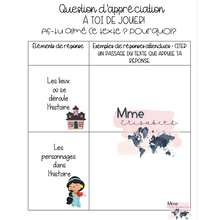 Charger l'image dans la galerie, Modéliser les réponses d'appréciation