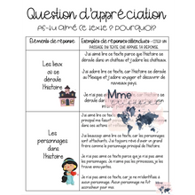 Charger l'image dans la galerie, Modéliser les réponses d'appréciation