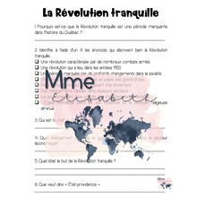 Charger l&#39;image dans la galerie, Révolution tranquille