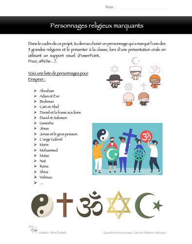 Personnage religieux