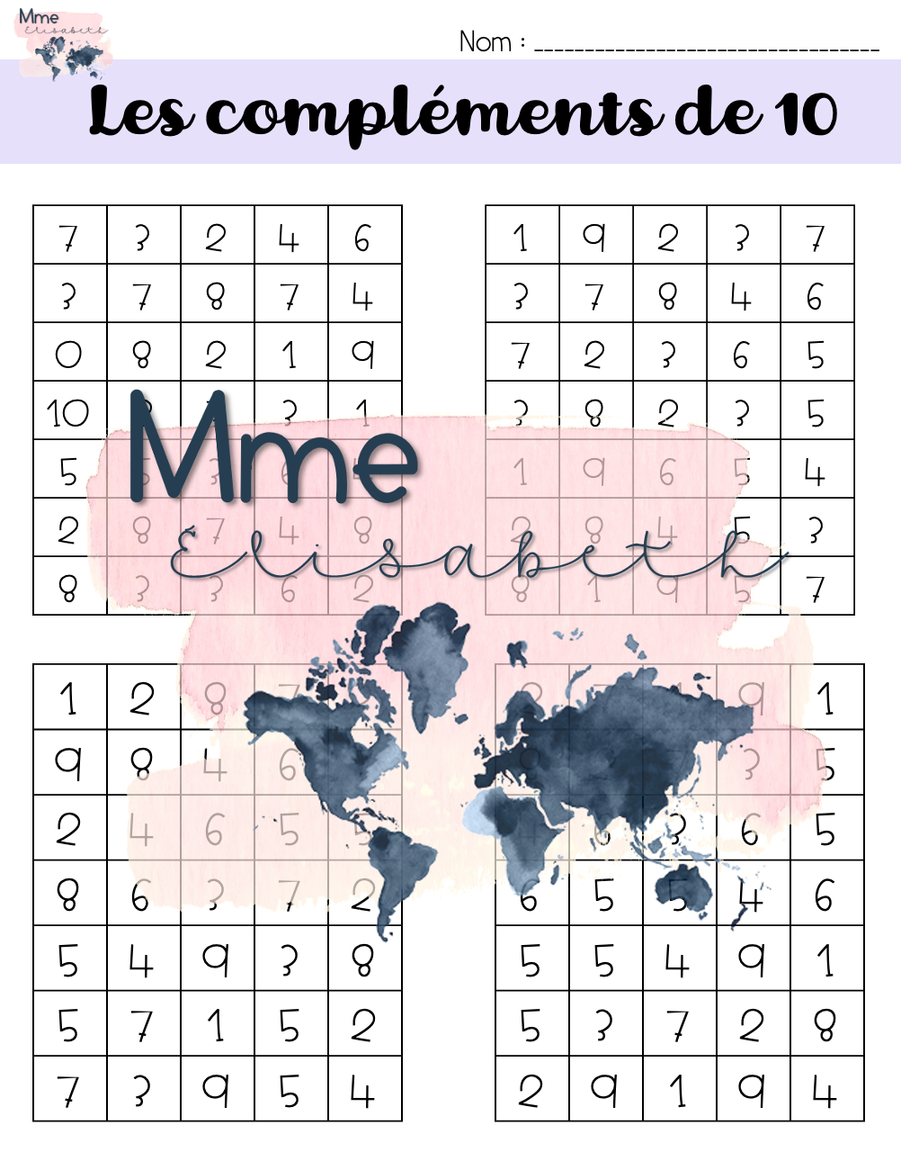 Les compléments de 10