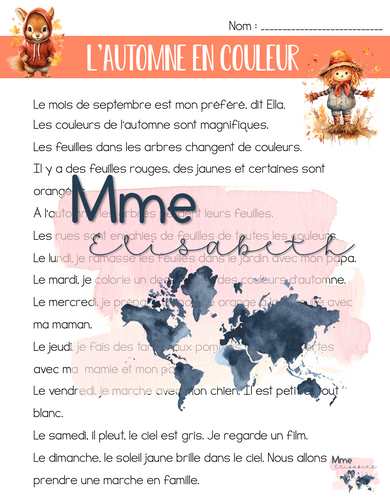 Les couleurs de l'automne