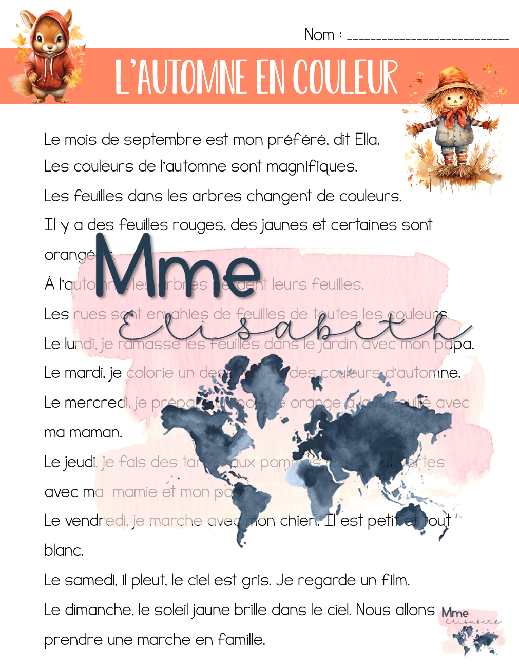 Les couleurs de l'automne