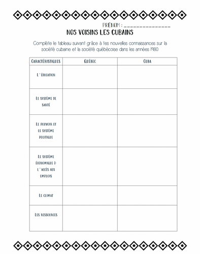 Québec 1960 vs Cuba 1960