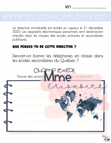 Bannir les cellulaires en classe