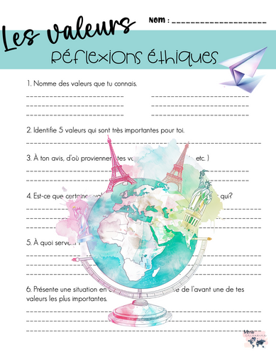 Réflexions éthiques sur les valeurs