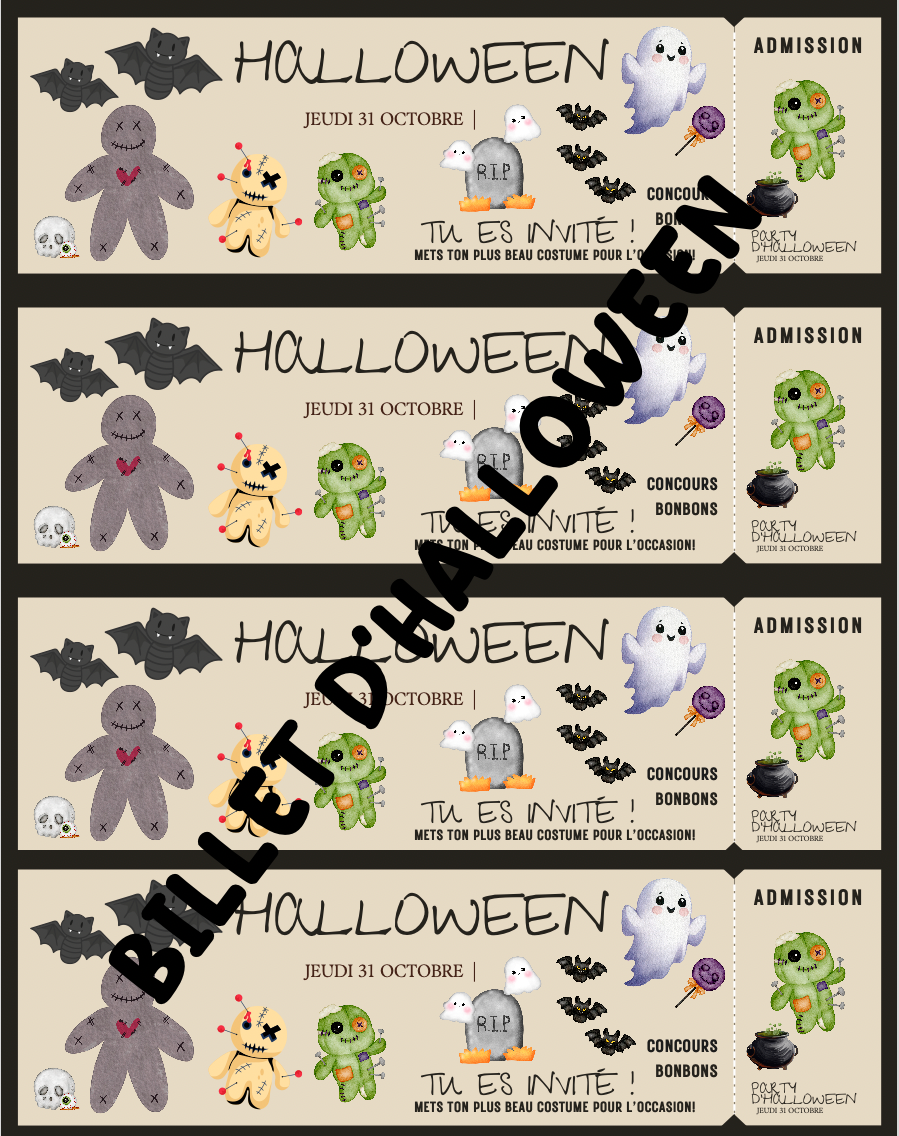 Billet Party Halloween