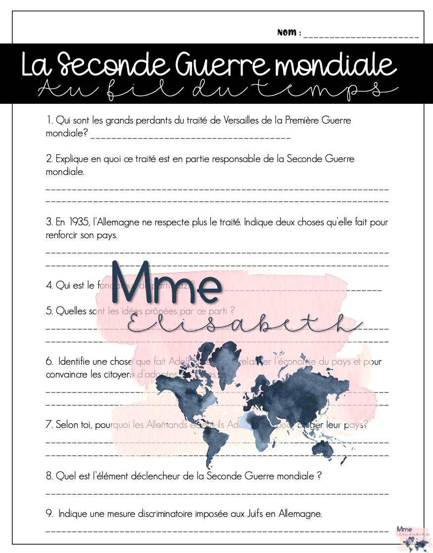 La Seconde Guerre mondiale