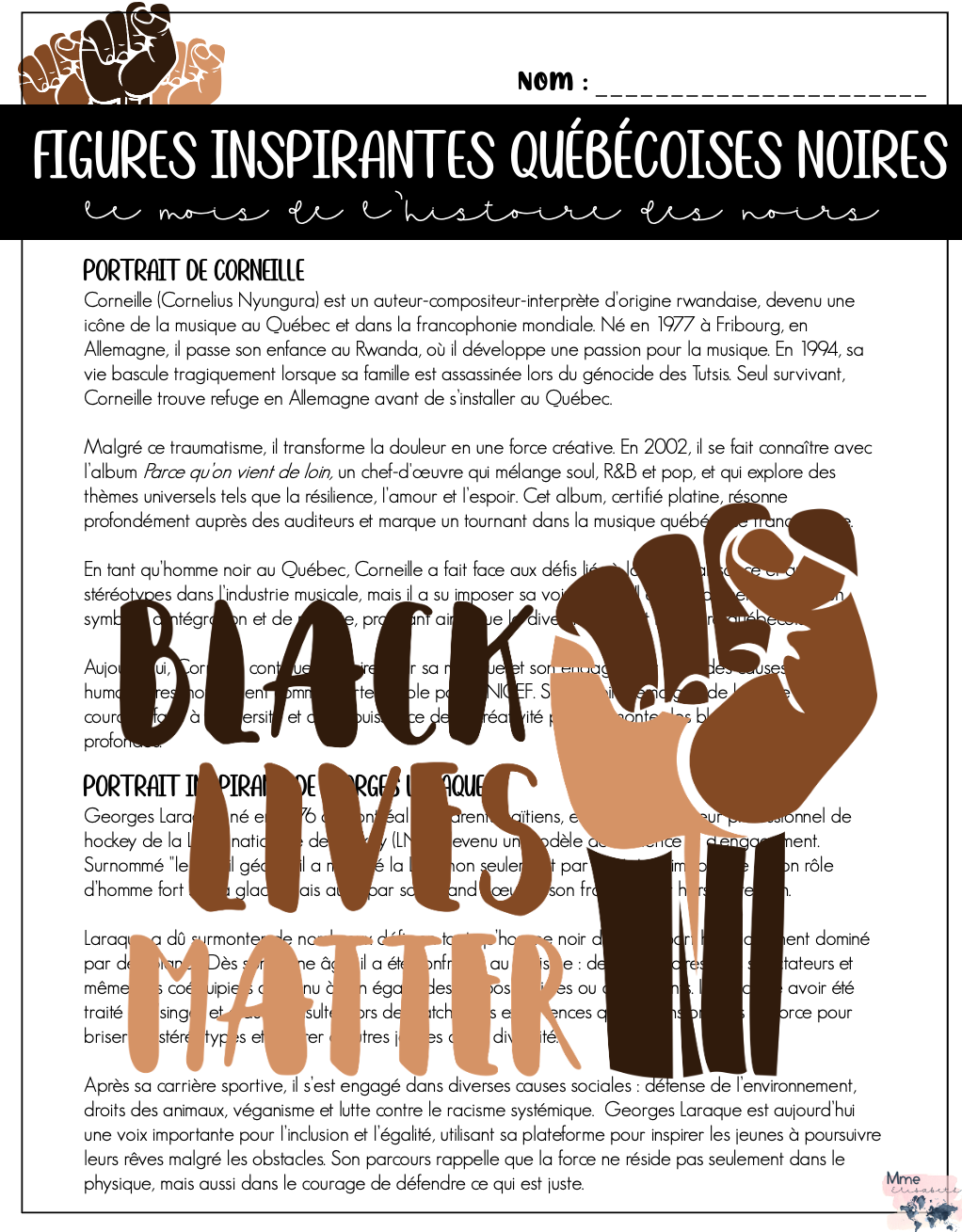 Le mois de l'histoire des noirs 2025