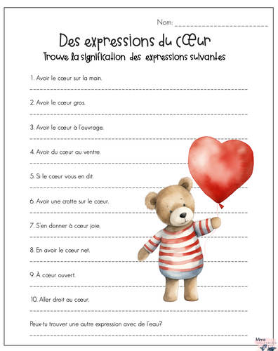 Connais-tu tes expressions?